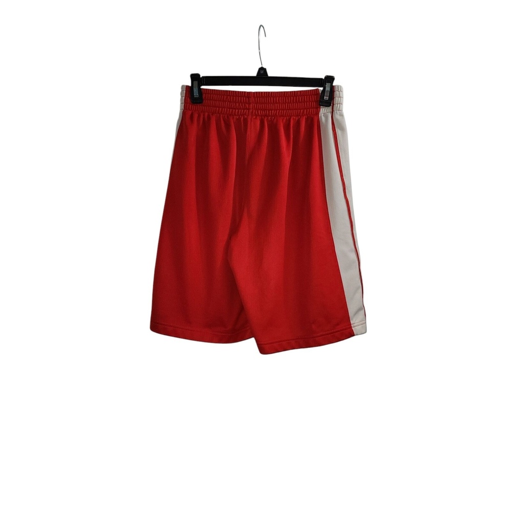 Under Armour Athletic‎ Shorts Red White Side Stripe Gym Workout SM